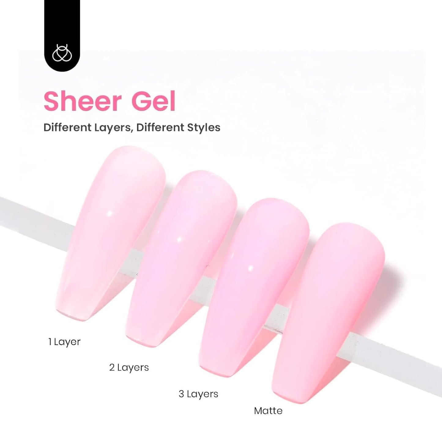 beetles Gel Polish 6 Colors Jelly Gel Nail Polish Set Gift, Milky White Sheer Pink Nude Brown Translucent Soak Off Uv Nail Gel Diy Art for Girls Women Ultimate Monochrome Collection