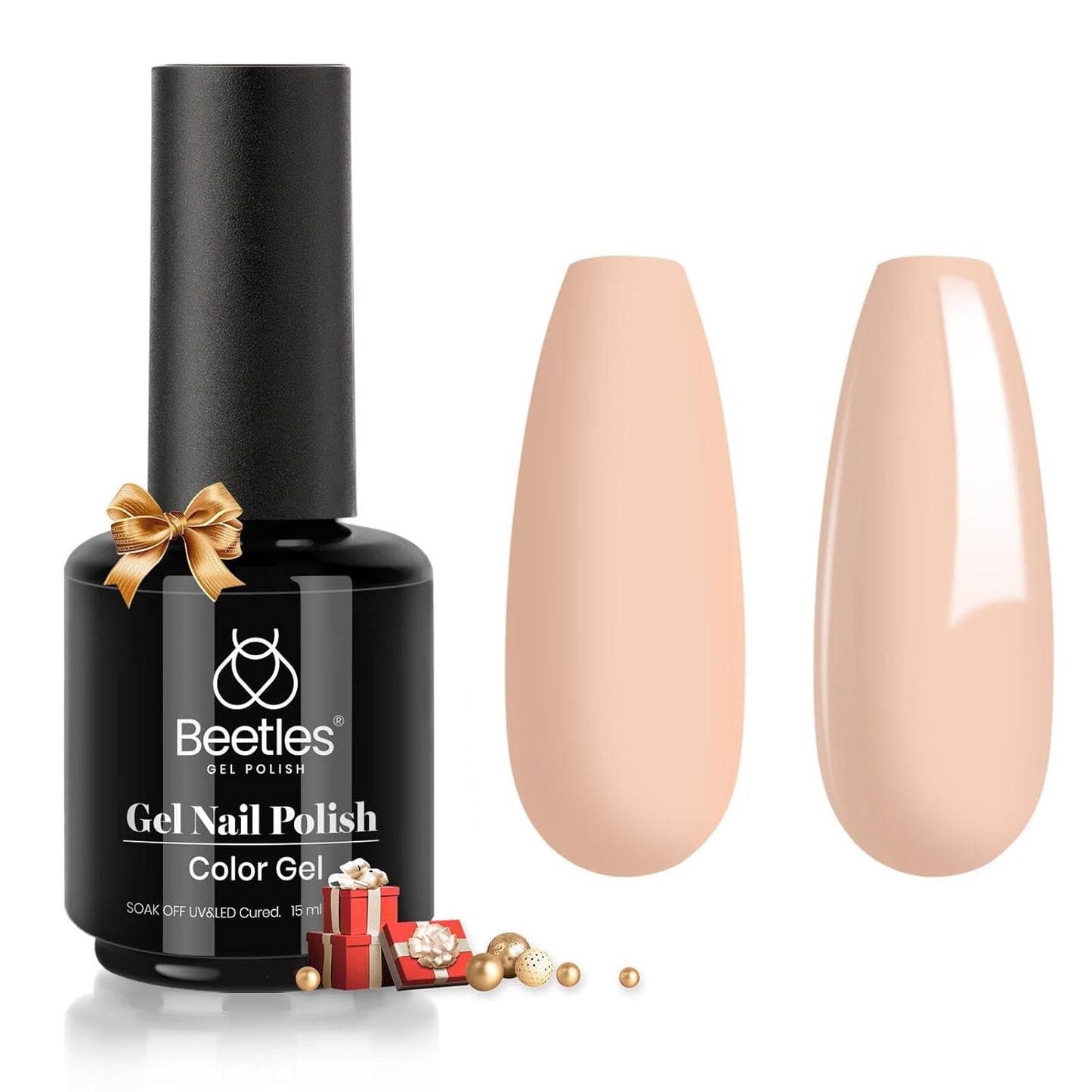beetles Gel Polish 6 Colors Jelly Gel Nail Polish Set Gift, Milky White Sheer Pink Nude Brown Translucent Soak Off Uv Nail Gel Diy Art for Girls Women Ultimate Monochrome Collection