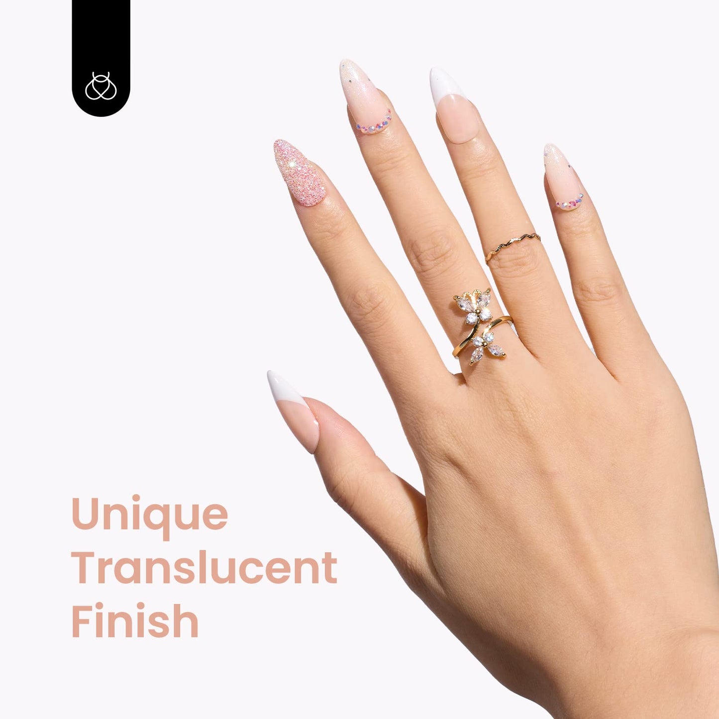 beetles Gel Polish 6 Colors Jelly Gel Nail Polish Set Gift, Milky White Sheer Pink Nude Brown Translucent Soak Off Uv Nail Gel Diy Art for Girls Women Ultimate Monochrome Collection