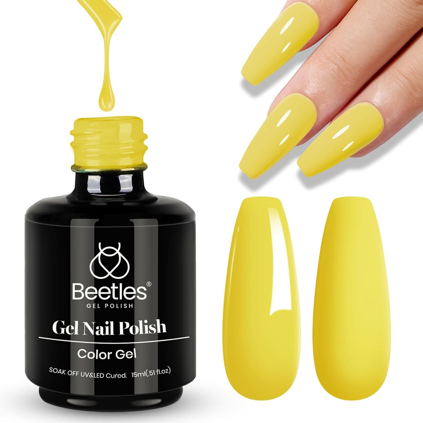 beetles Gel Polish 6 Colors Jelly Gel Nail Polish Set Gift, Milky White Sheer Pink Nude Brown Translucent Soak Off Uv Nail Gel Diy Art for Girls Women Ultimate Monochrome Collection