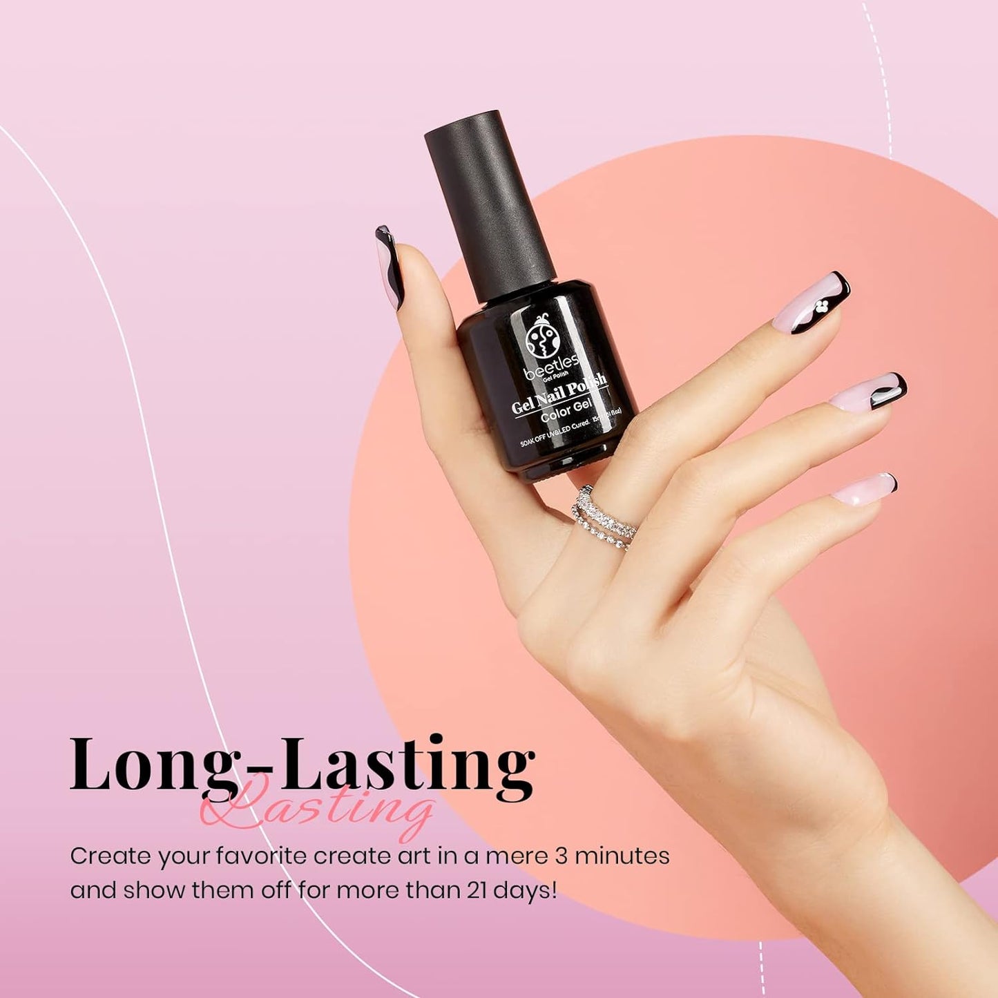 beetles Gel Polish 6 Colors Jelly Gel Nail Polish Set Gift, Milky White Sheer Pink Nude Brown Translucent Soak Off Uv Nail Gel Diy Art for Girls Women Ultimate Monochrome Collection