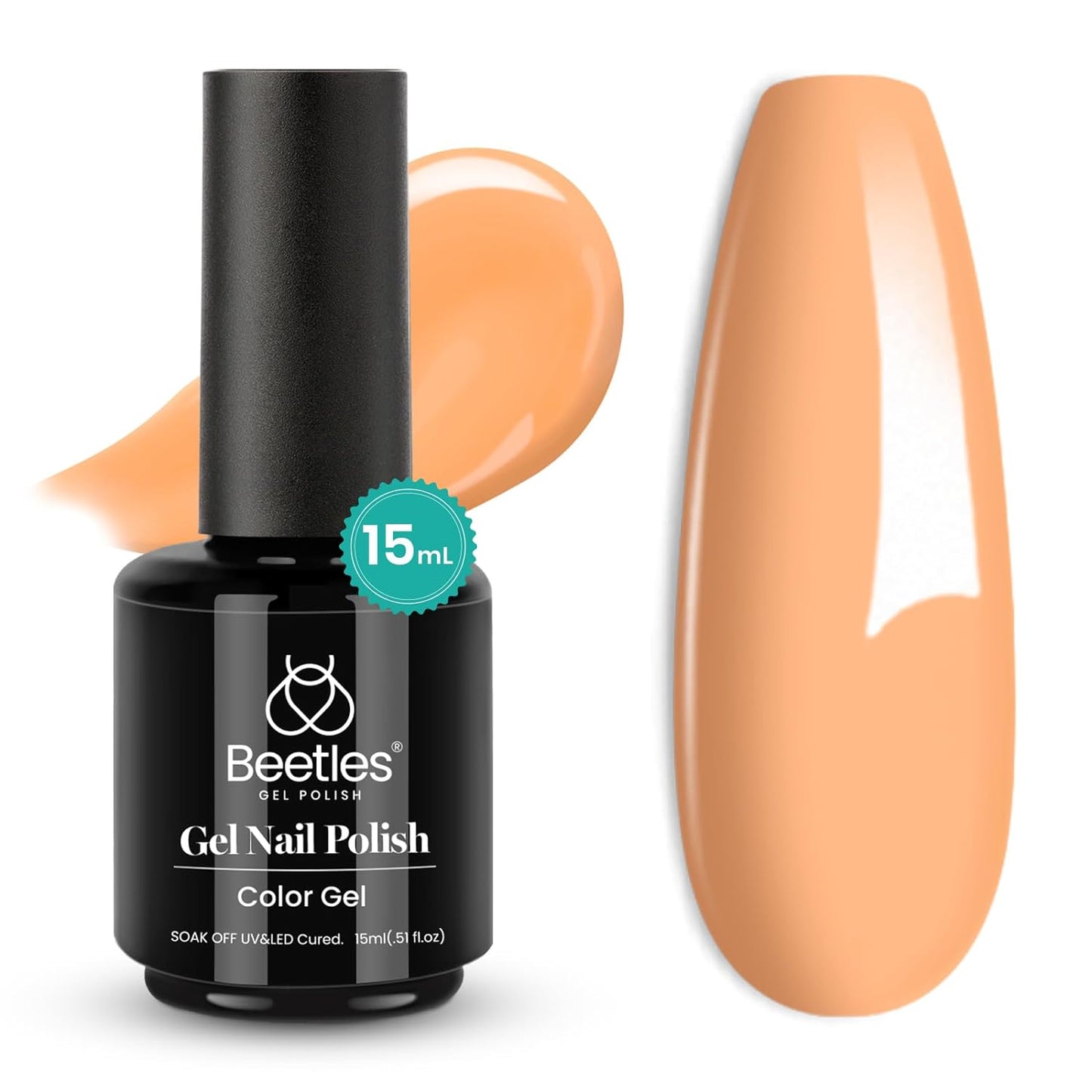 beetles Gel Polish 6 Colors Jelly Gel Nail Polish Set Gift, Milky White Sheer Pink Nude Brown Translucent Soak Off Uv Nail Gel Diy Art for Girls Women Ultimate Monochrome Collection