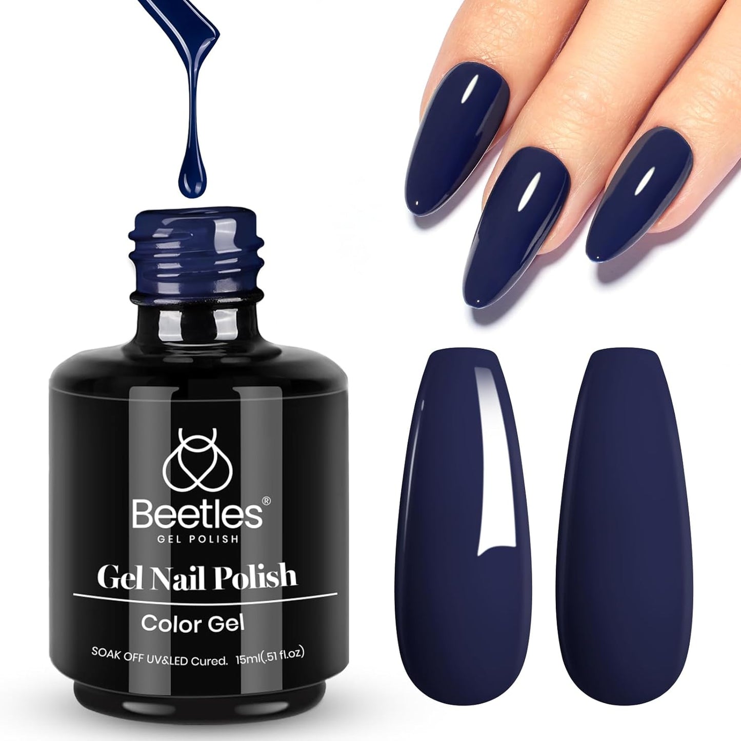 beetles Gel Polish 6 Colors Jelly Gel Nail Polish Set Gift, Milky White Sheer Pink Nude Brown Translucent Soak Off Uv Nail Gel Diy Art for Girls Women Ultimate Monochrome Collection