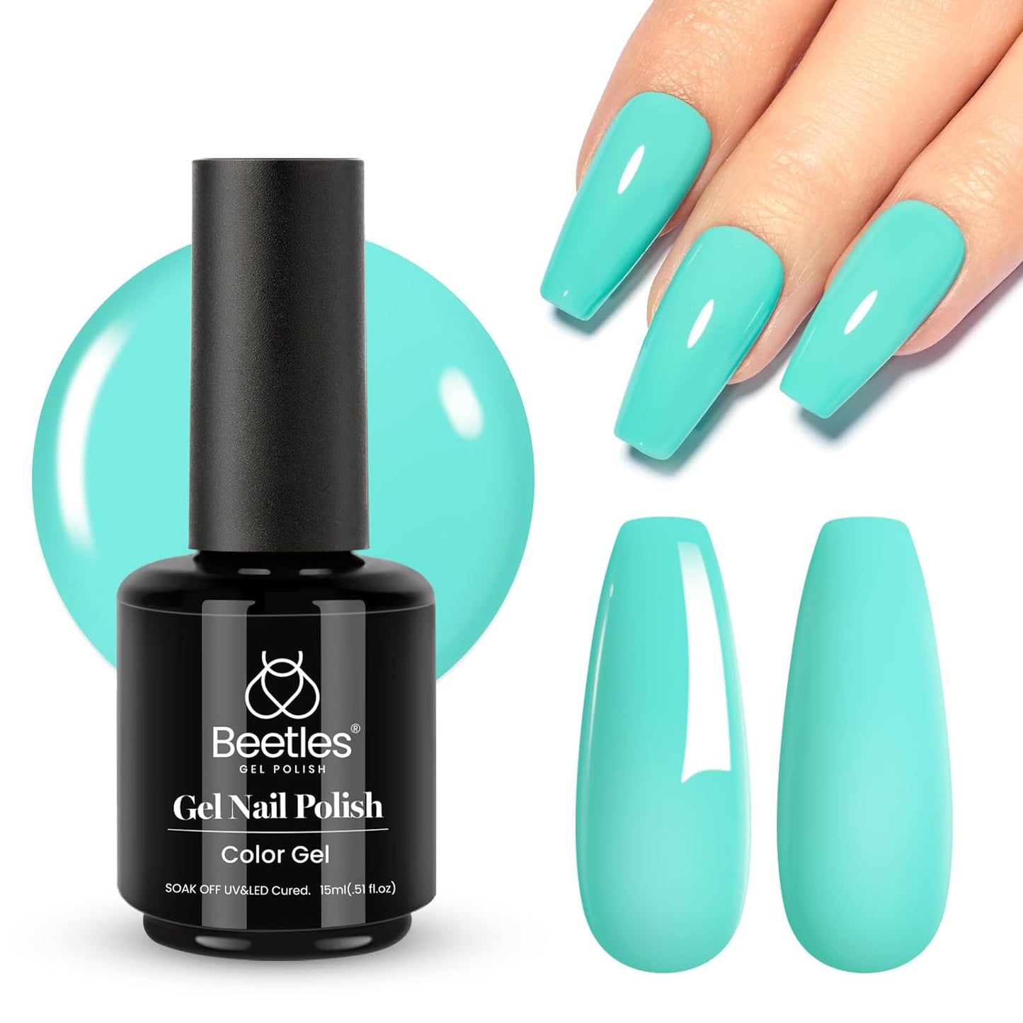 beetles Gel Polish 6 Colors Jelly Gel Nail Polish Set Gift, Milky White Sheer Pink Nude Brown Translucent Soak Off Uv Nail Gel Diy Art for Girls Women Ultimate Monochrome Collection