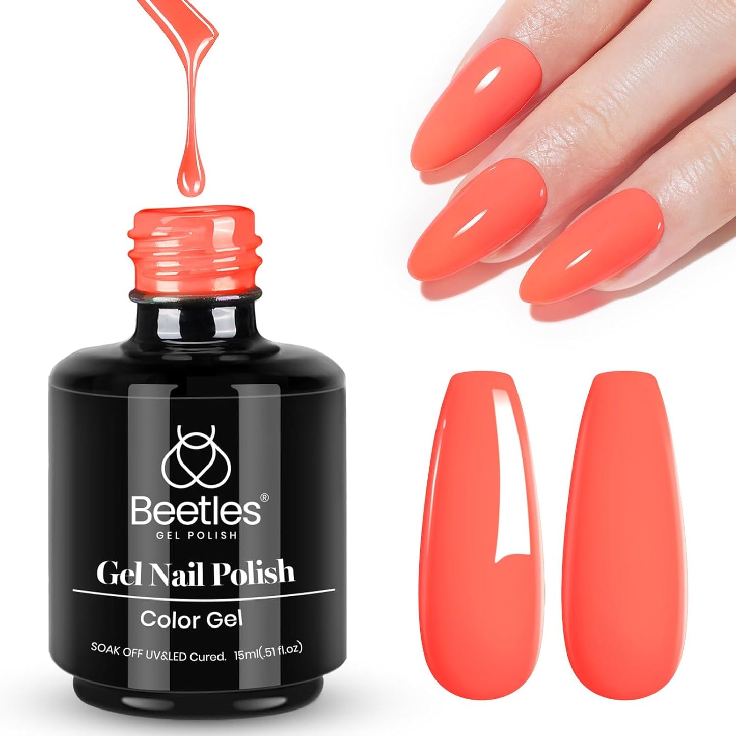 beetles Gel Polish 6 Colors Jelly Gel Nail Polish Set Gift, Milky White Sheer Pink Nude Brown Translucent Soak Off Uv Nail Gel Diy Art for Girls Women Ultimate Monochrome Collection