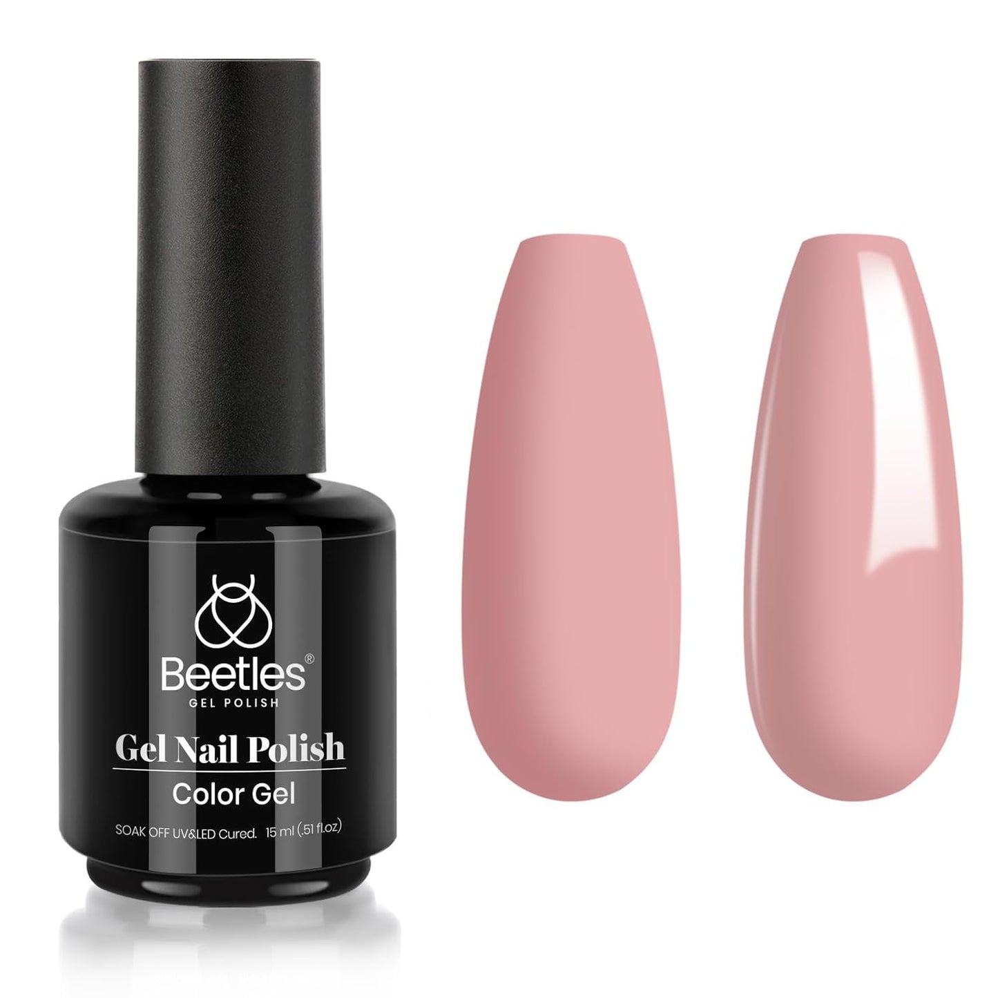 beetles Gel Polish 6 Colors Jelly Gel Nail Polish Set Gift, Milky White Sheer Pink Nude Brown Translucent Soak Off Uv Nail Gel Diy Art for Girls Women Ultimate Monochrome Collection