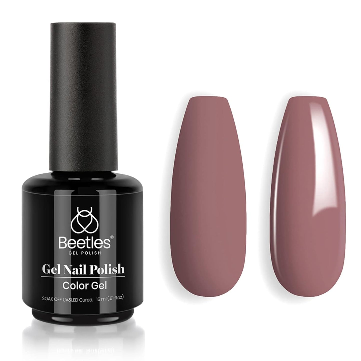 beetles Gel Polish 6 Colors Jelly Gel Nail Polish Set Gift, Milky White Sheer Pink Nude Brown Translucent Soak Off Uv Nail Gel Diy Art for Girls Women Ultimate Monochrome Collection