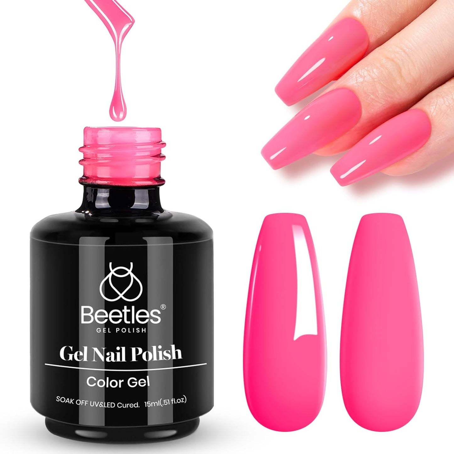 beetles Gel Polish 6 Colors Jelly Gel Nail Polish Set Gift, Milky White Sheer Pink Nude Brown Translucent Soak Off Uv Nail Gel Diy Art for Girls Women Ultimate Monochrome Collection
