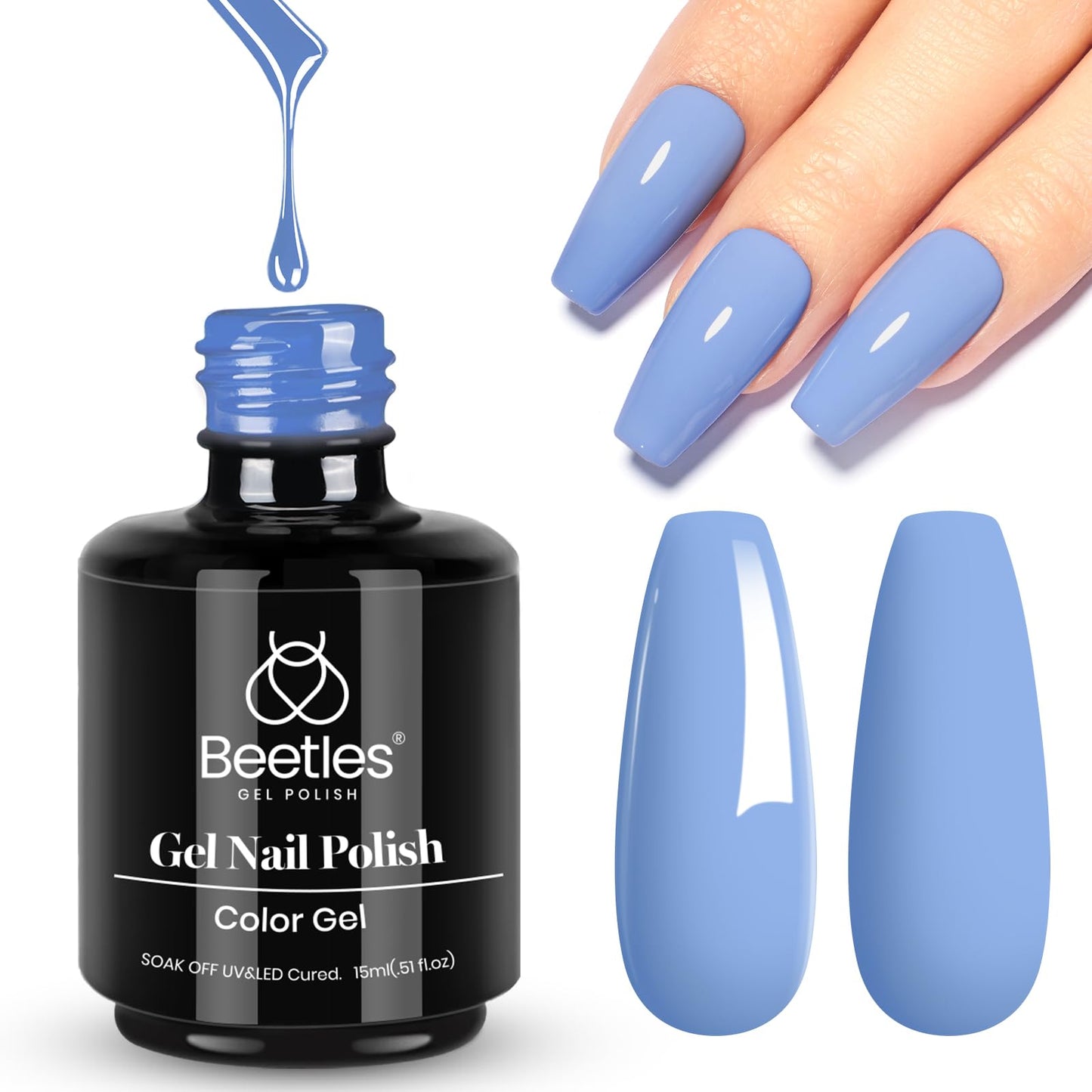 beetles Gel Polish 6 Colors Jelly Gel Nail Polish Set Gift, Milky White Sheer Pink Nude Brown Translucent Soak Off Uv Nail Gel Diy Art for Girls Women Ultimate Monochrome Collection