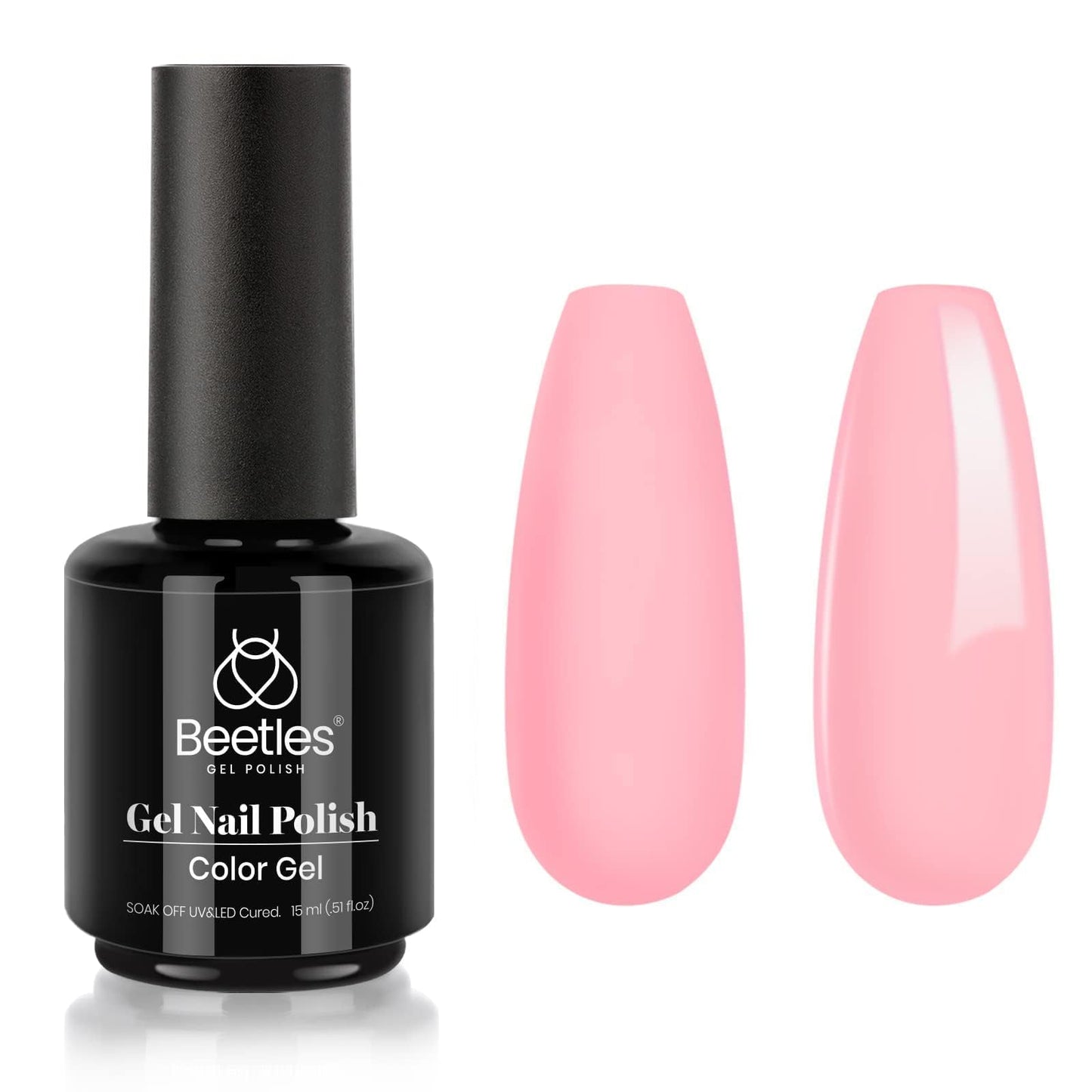 beetles Gel Polish 6 Colors Jelly Gel Nail Polish Set Gift, Milky White Sheer Pink Nude Brown Translucent Soak Off Uv Nail Gel Diy Art for Girls Women Ultimate Monochrome Collection