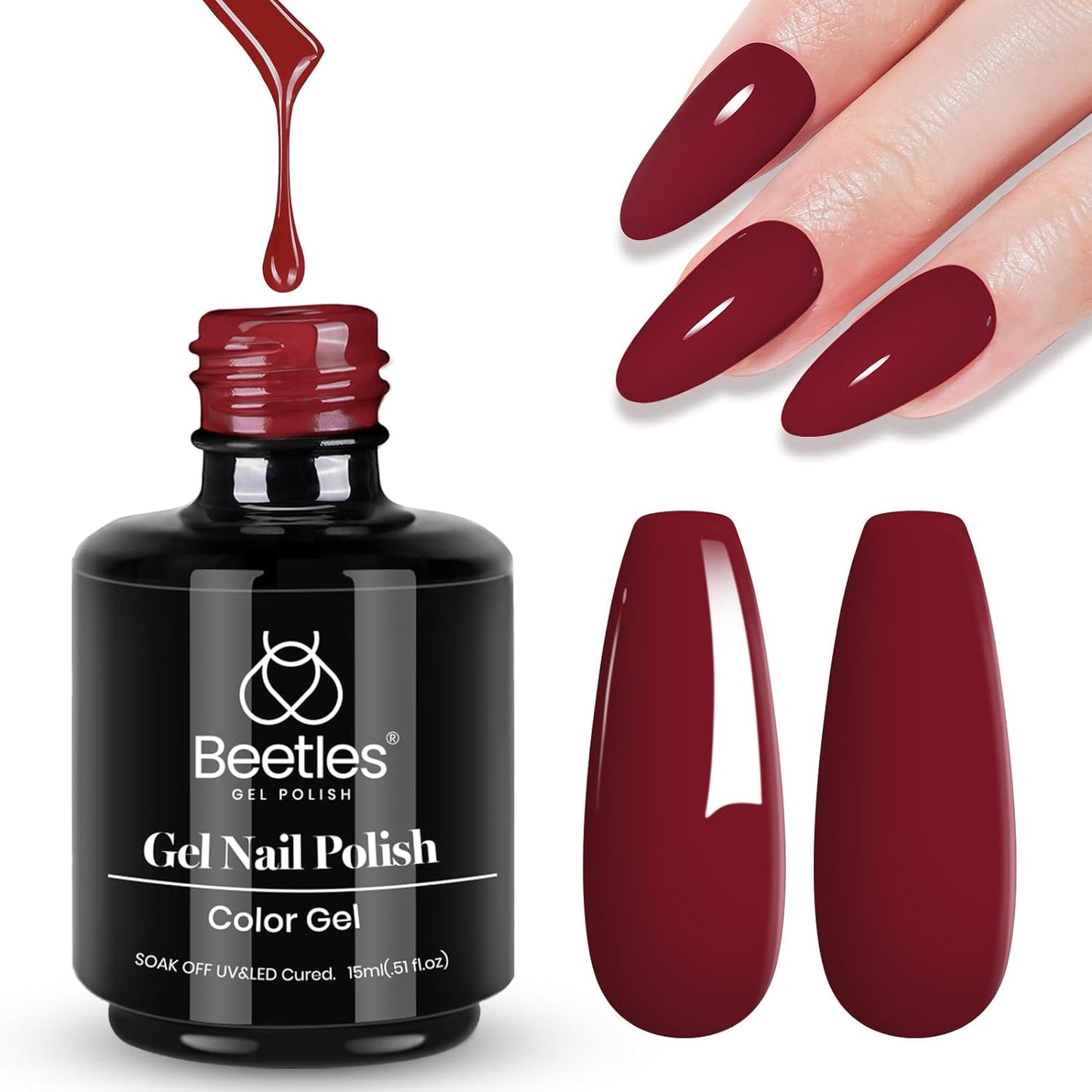 beetles Gel Polish 6 Colors Jelly Gel Nail Polish Set Gift, Milky White Sheer Pink Nude Brown Translucent Soak Off Uv Nail Gel Diy Art for Girls Women Ultimate Monochrome Collection