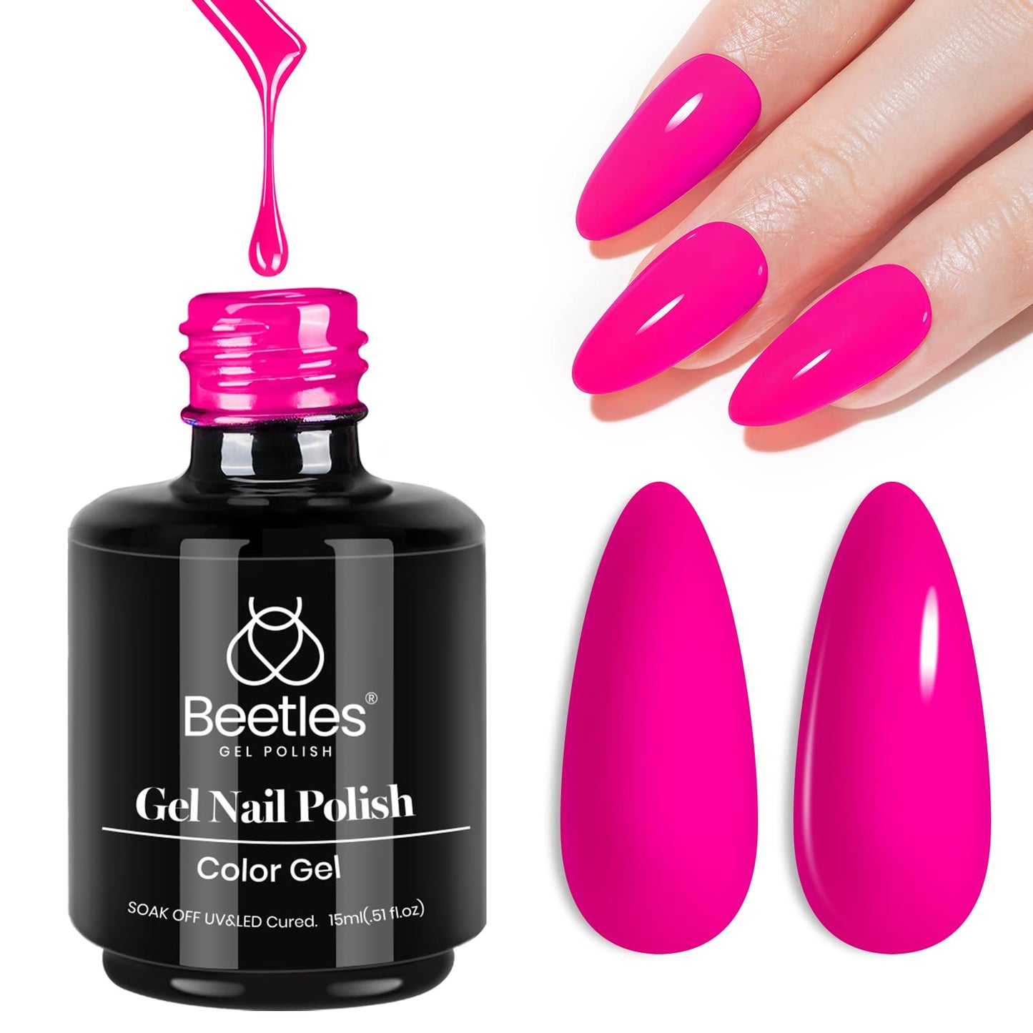 beetles Gel Polish 6 Colors Jelly Gel Nail Polish Set Gift, Milky White Sheer Pink Nude Brown Translucent Soak Off Uv Nail Gel Diy Art for Girls Women Ultimate Monochrome Collection