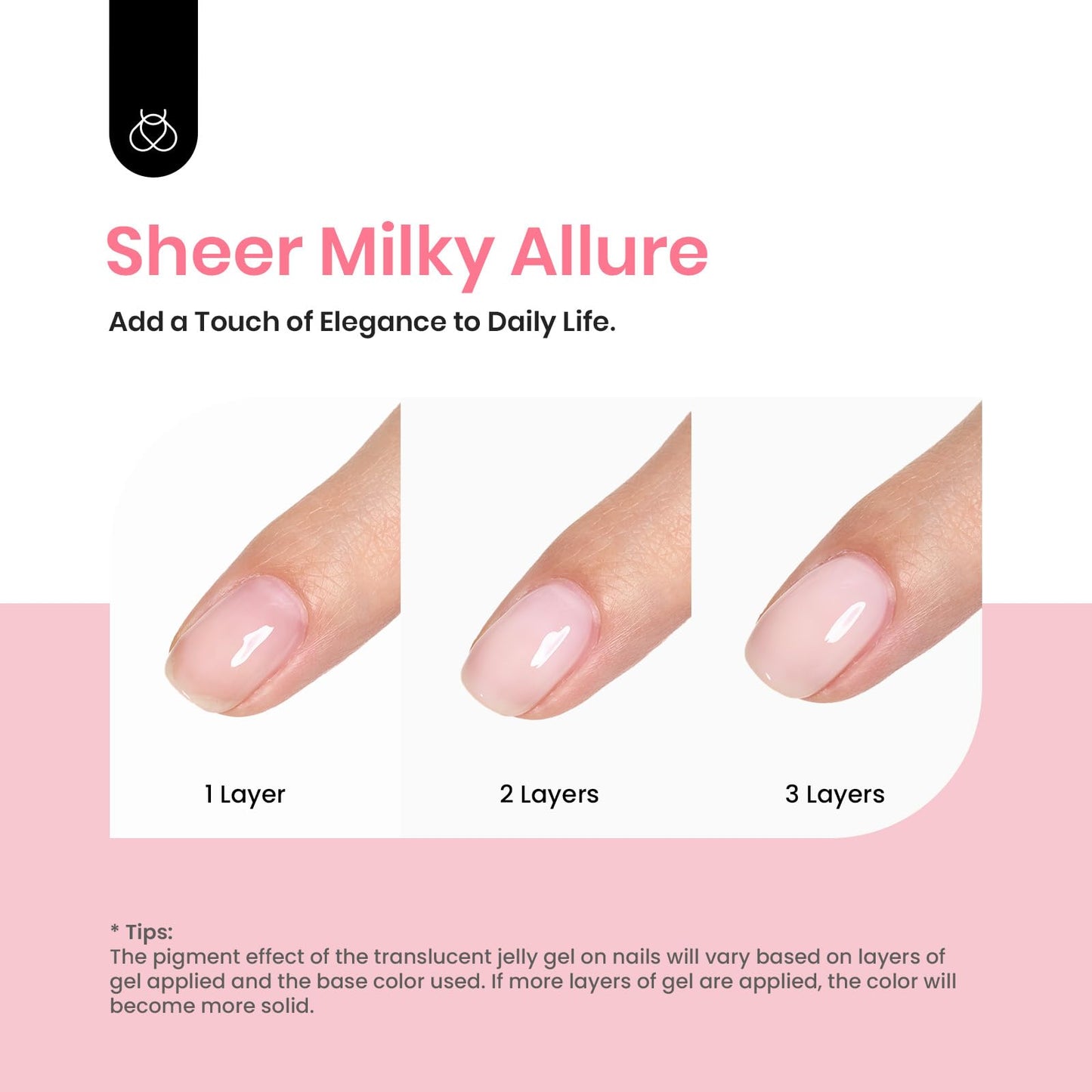 beetles Gel Polish 6 Colors Jelly Gel Nail Polish Set Gift, Milky White Sheer Pink Nude Brown Translucent Soak Off Uv Nail Gel Diy Art for Girls Women Ultimate Monochrome Collection