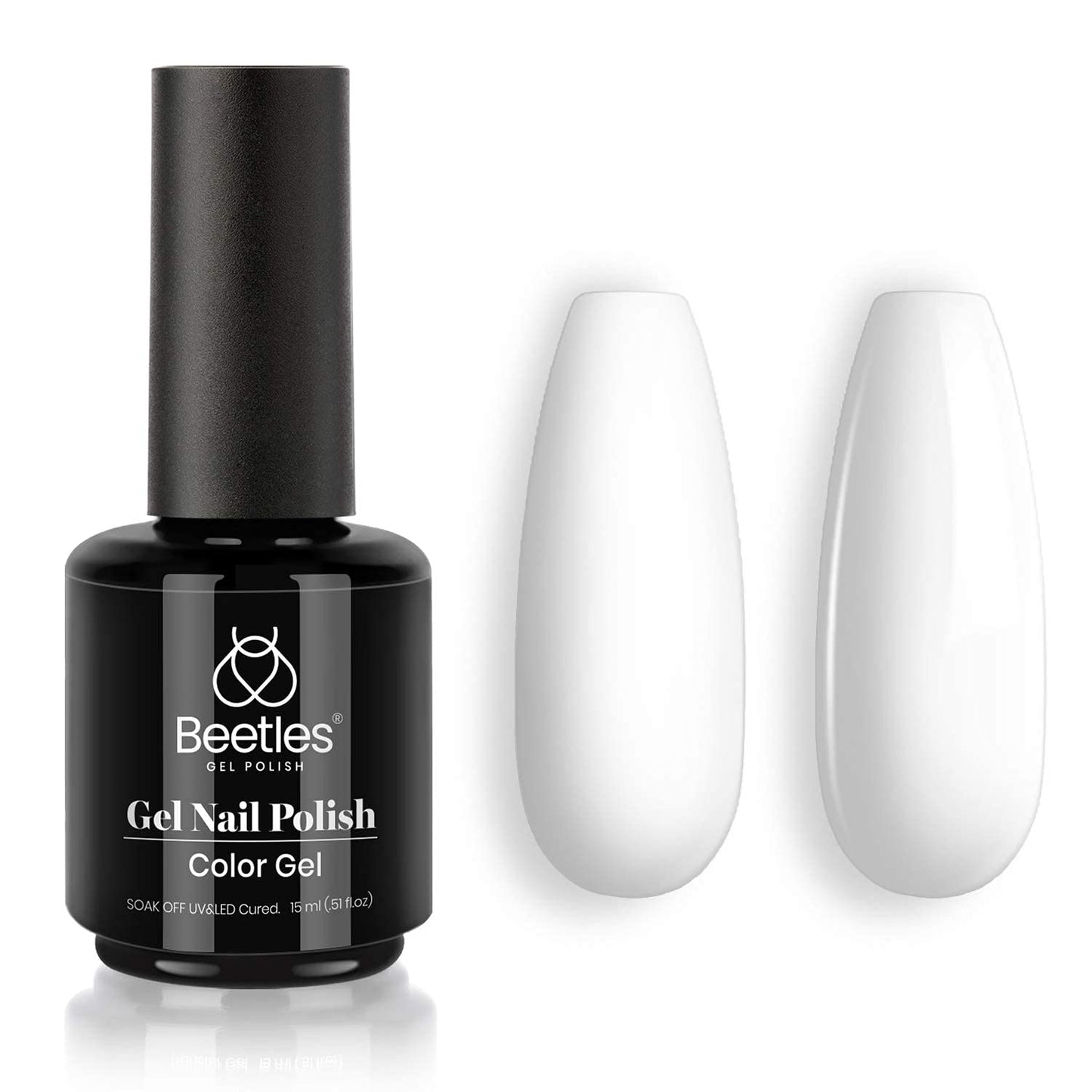 beetles Gel Polish 6 Colors Jelly Gel Nail Polish Set Gift, Milky White Sheer Pink Nude Brown Translucent Soak Off Uv Nail Gel Diy Art for Girls Women Ultimate Monochrome Collection