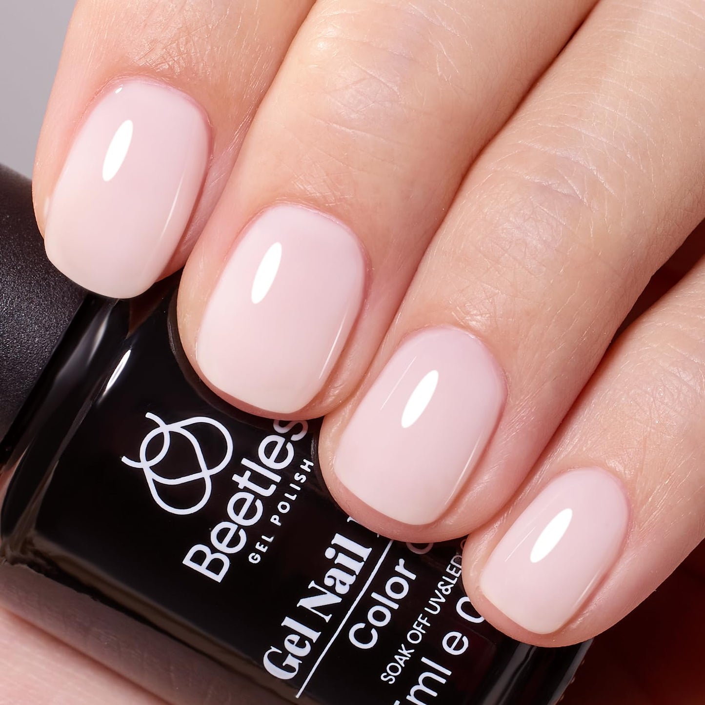beetles Gel Polish 6 Colors Jelly Gel Nail Polish Set Gift, Milky White Sheer Pink Nude Brown Translucent Soak Off Uv Nail Gel Diy Art for Girls Women Ultimate Monochrome Collection