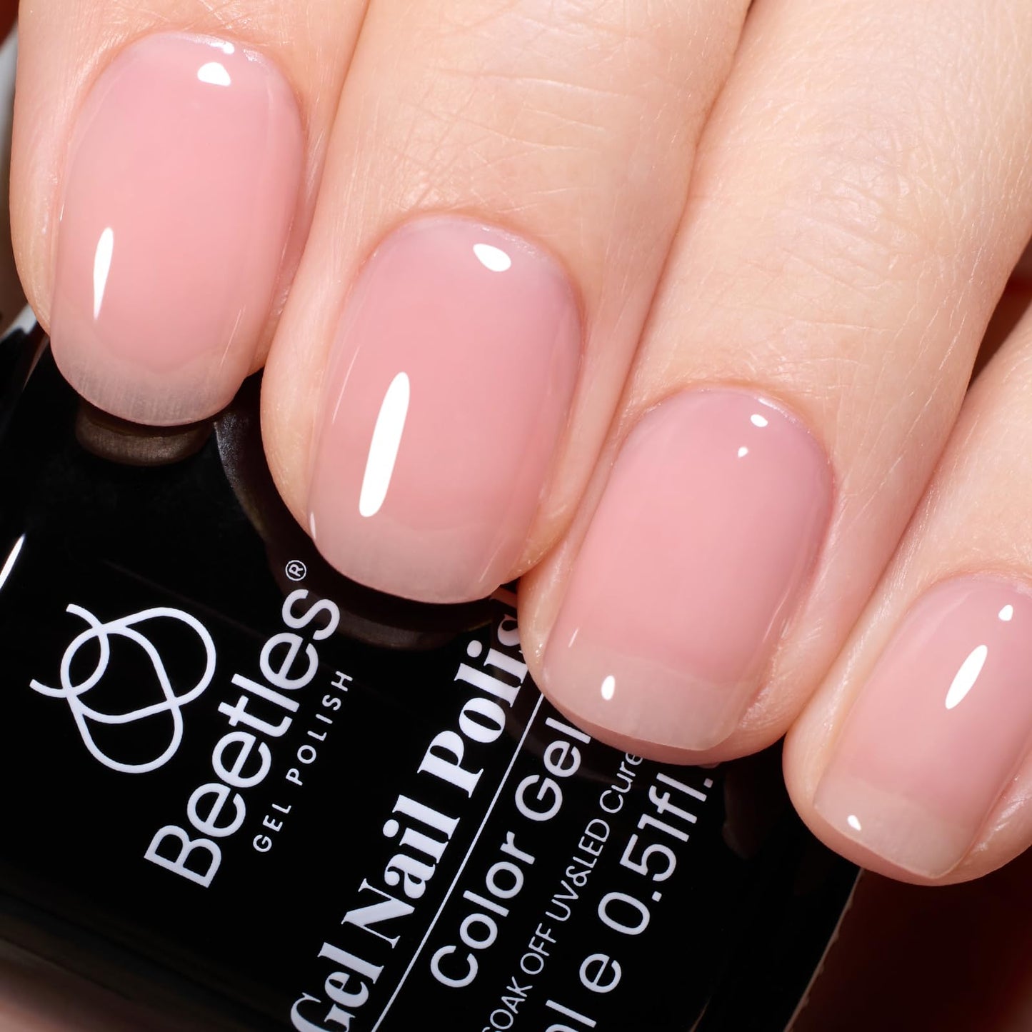 beetles Gel Polish 6 Colors Jelly Gel Nail Polish Set Gift, Milky White Sheer Pink Nude Brown Translucent Soak Off Uv Nail Gel Diy Art for Girls Women Ultimate Monochrome Collection