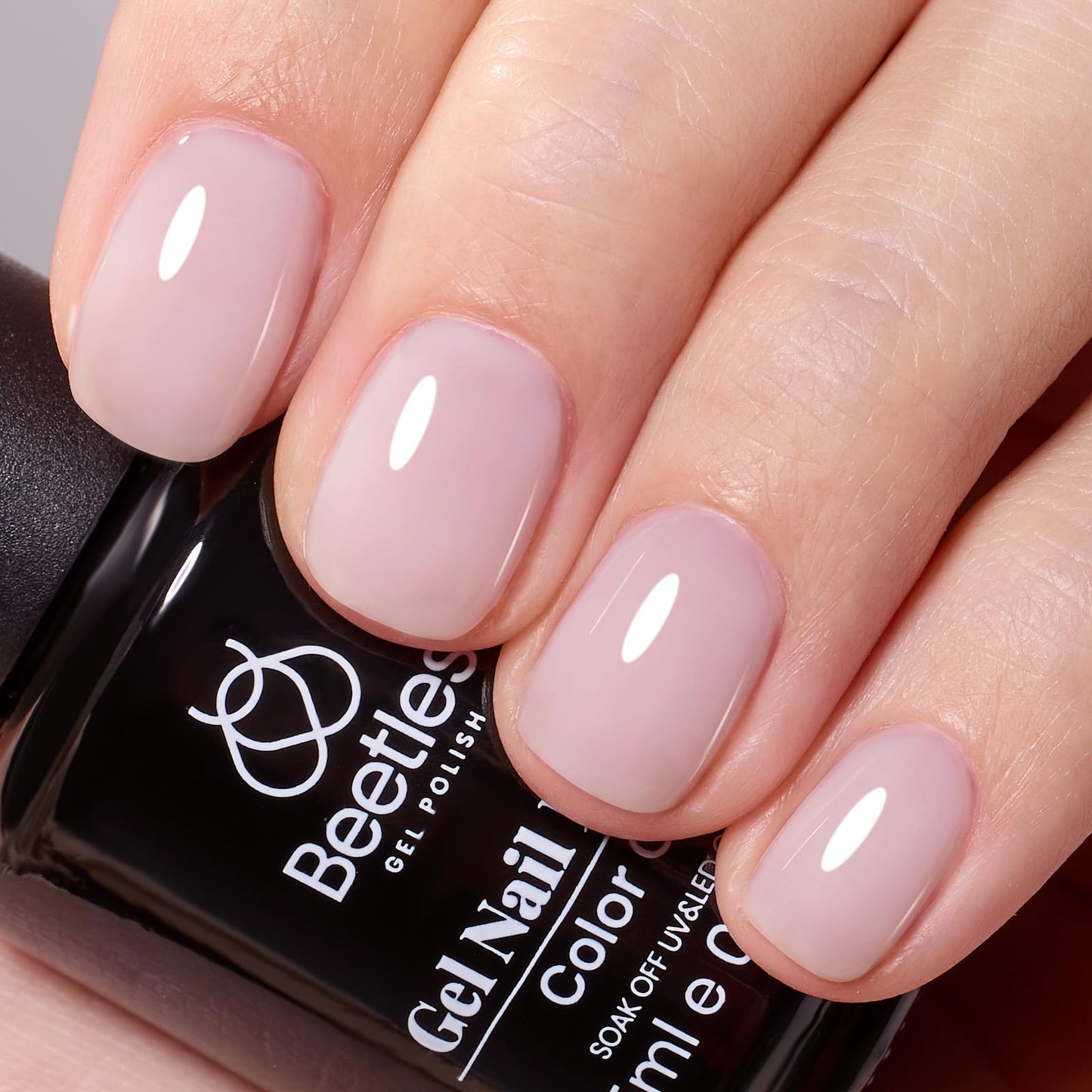 beetles Gel Polish 6 Colors Jelly Gel Nail Polish Set Gift, Milky White Sheer Pink Nude Brown Translucent Soak Off Uv Nail Gel Diy Art for Girls Women Ultimate Monochrome Collection