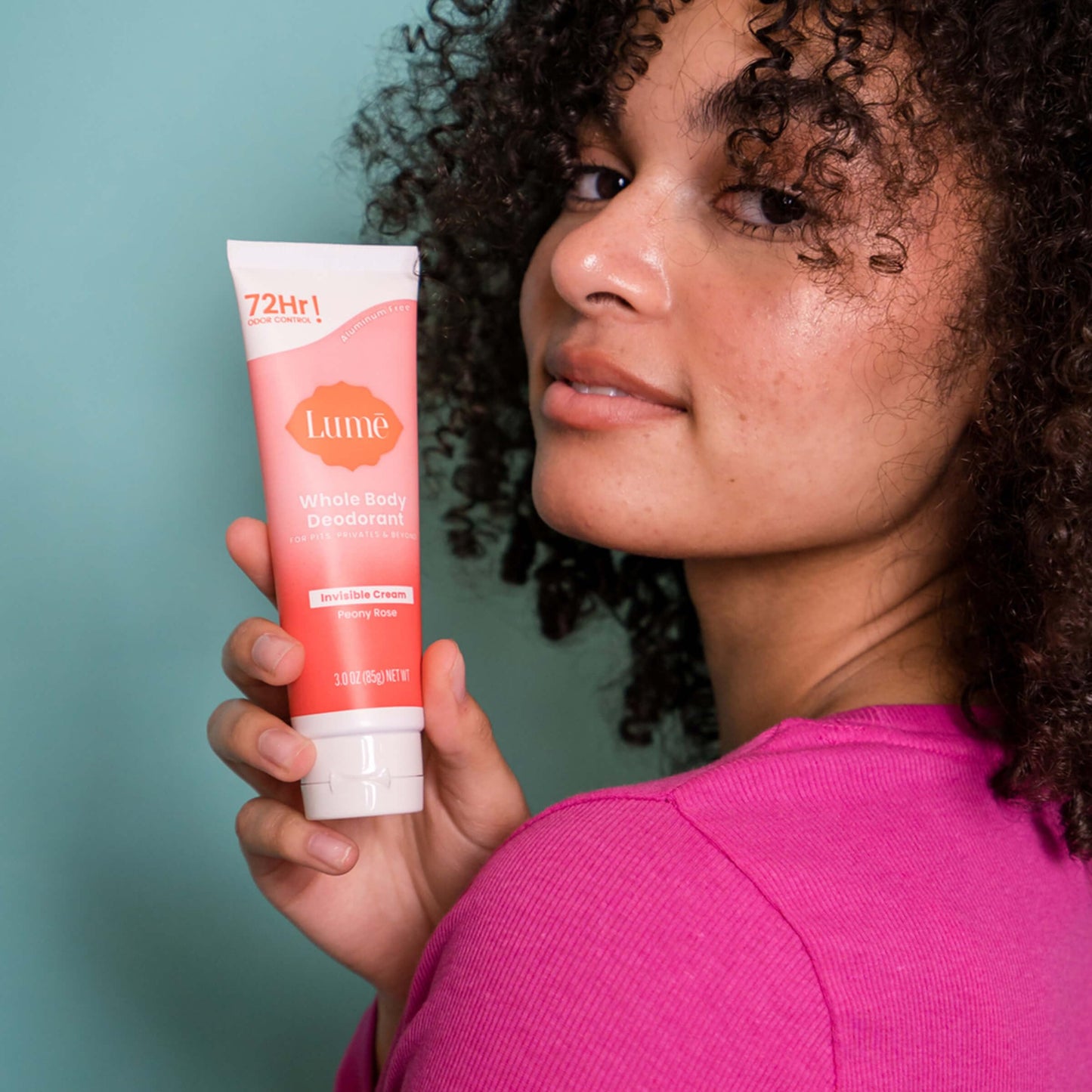 Lume Whole Body Deodorant - Invisible Cream Tube - 72 Hour Odor Control - Aluminum Free, Baking Soda Free, Skin Safe - 3.0 ounce (Clean Tangerine)