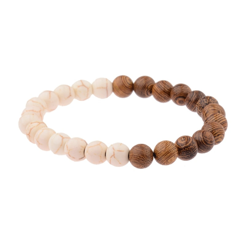 Pulsera de piedra de Lava para hombre