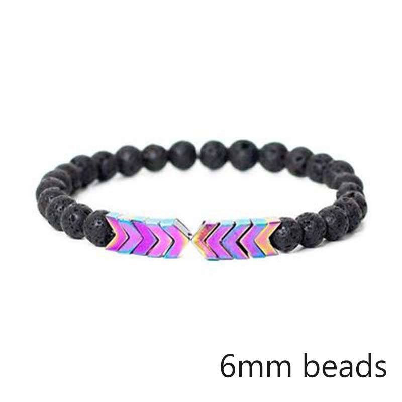 Pulsera de piedra de Lava para hombre