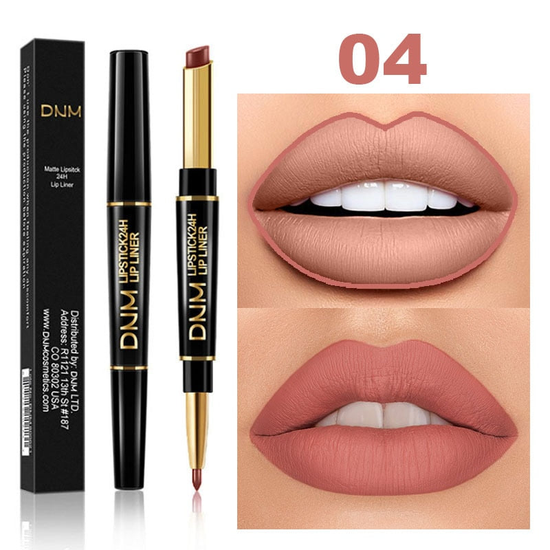 2 In 1 Lápiz labial de doble punta Mate