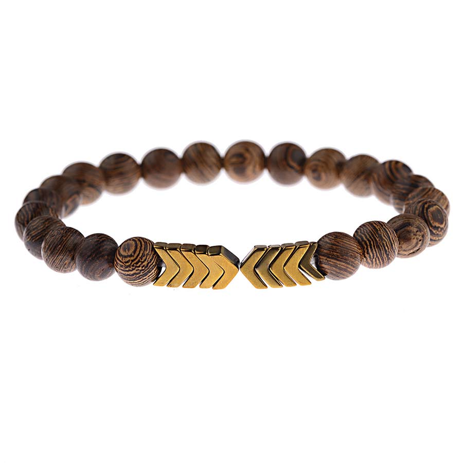 Pulsera de piedra de Lava para hombre
