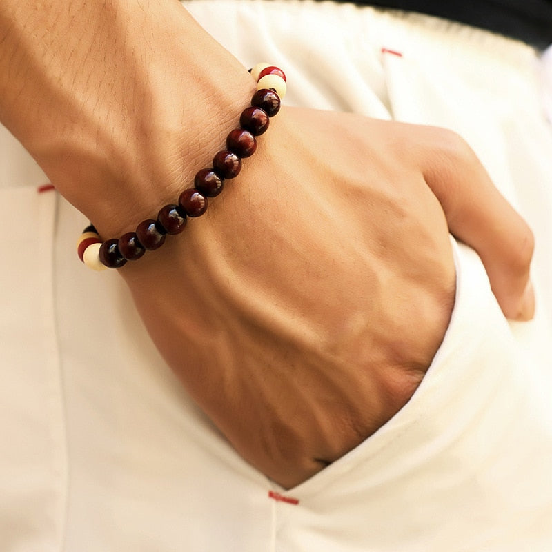 Pulsera de piedra de Lava para hombre