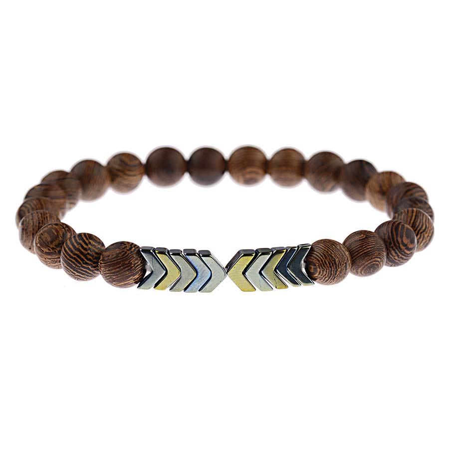Pulsera de piedra de Lava para hombre