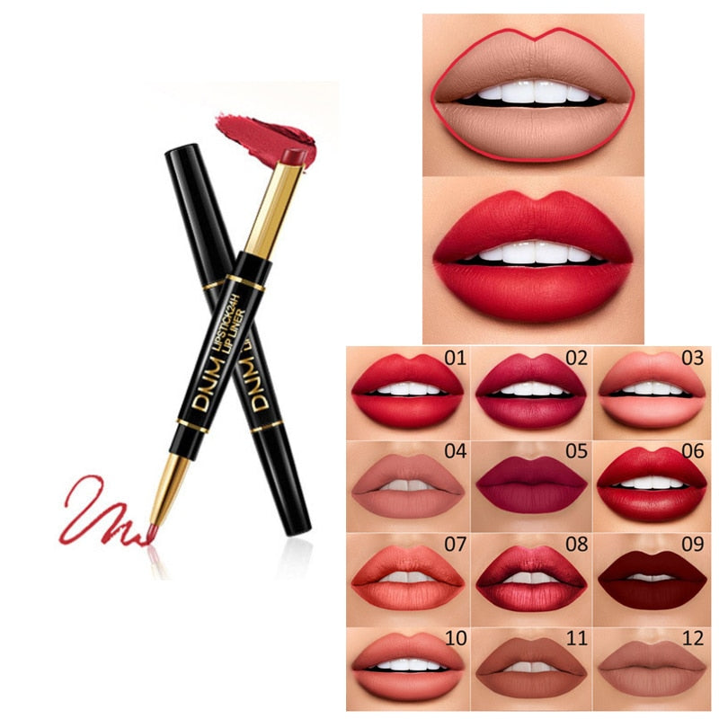 2 In 1 Lápiz labial de doble punta Mate