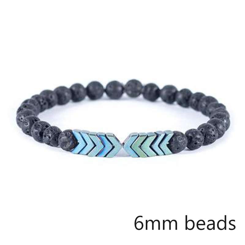 Pulsera de piedra de Lava para hombre