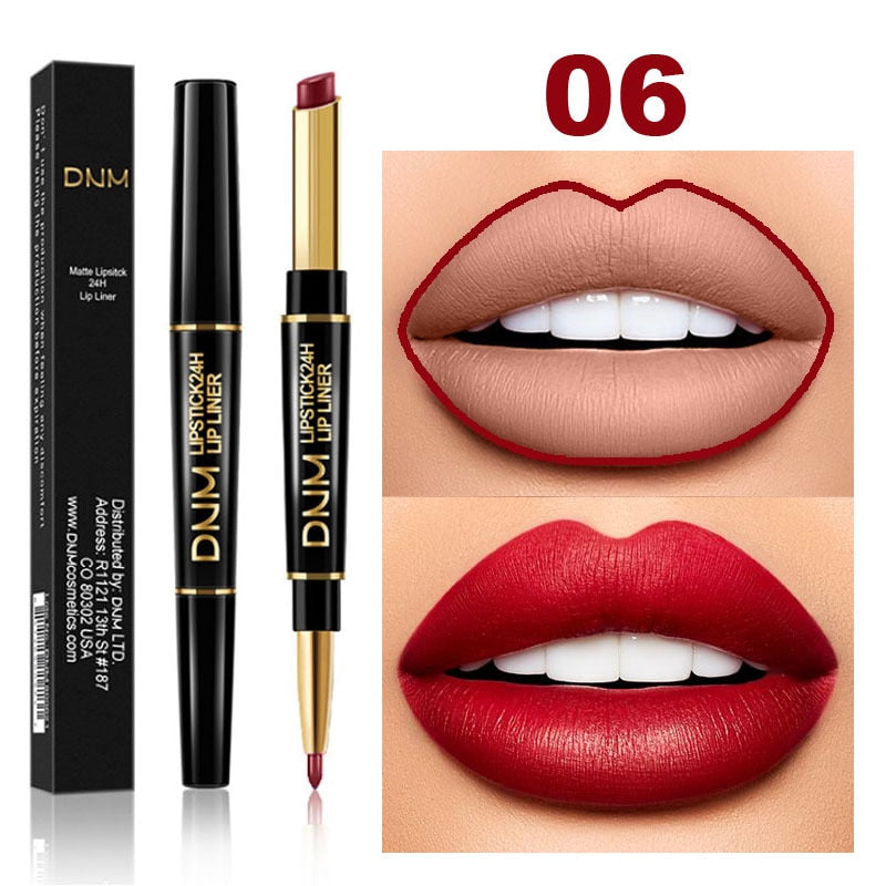 2 In 1 Lápiz labial de doble punta Mate