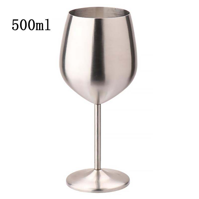 2 PCS 500ml Copa de champƔn de copa de acero inoxidable