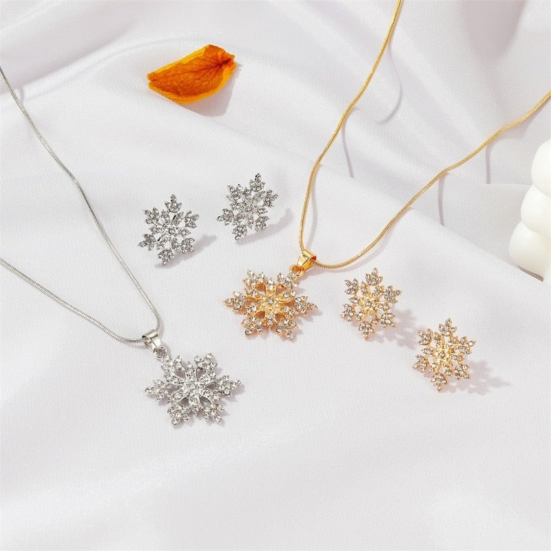 Copo de nieve Pendientes de Navidad