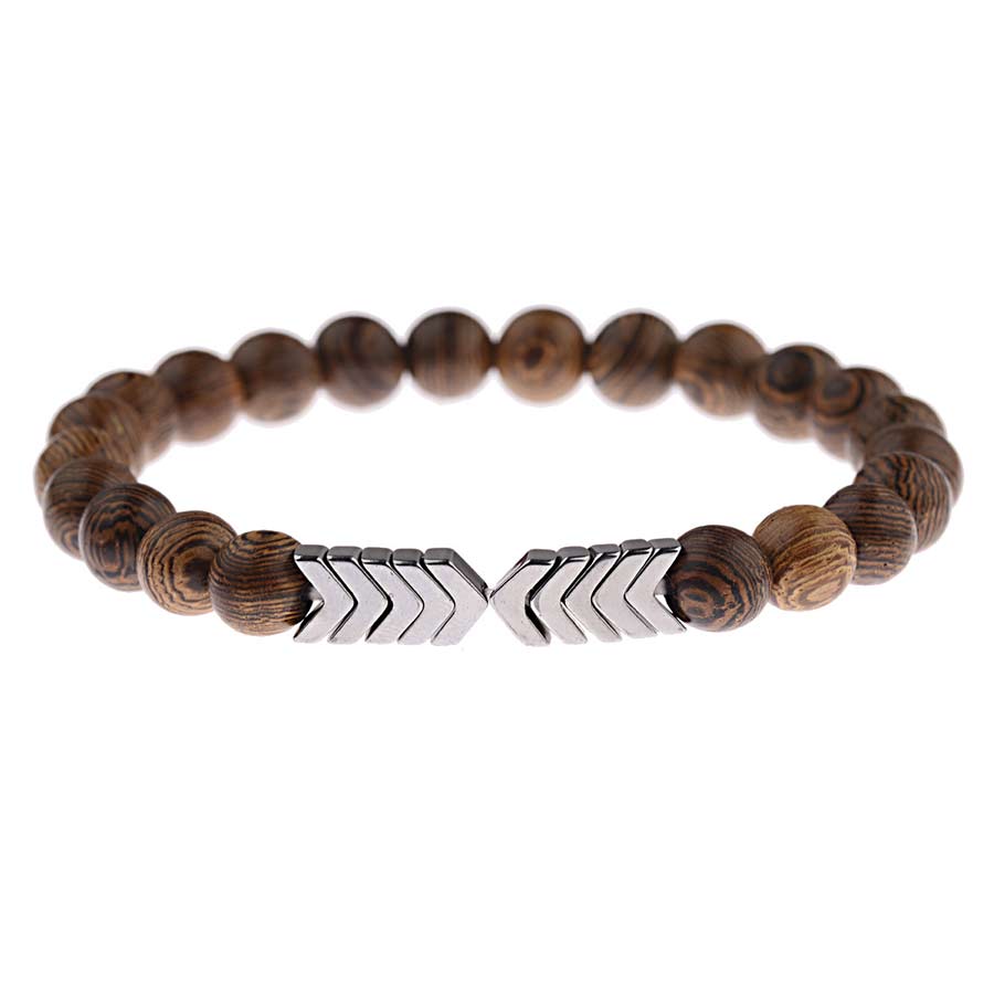 Pulsera de piedra de Lava para hombre
