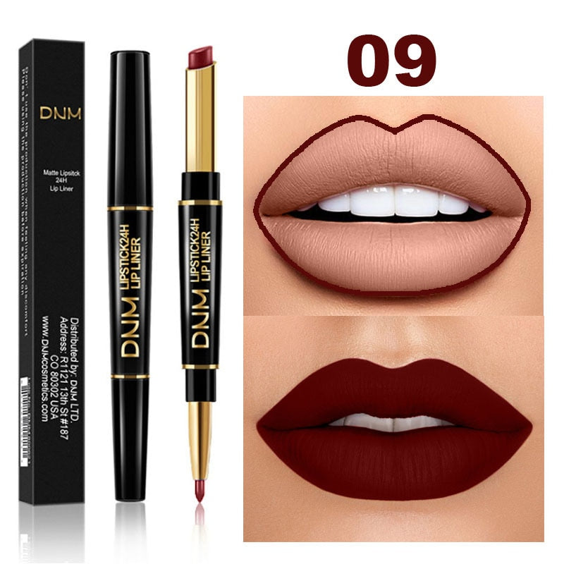 2 In 1 Lápiz labial de doble punta Mate