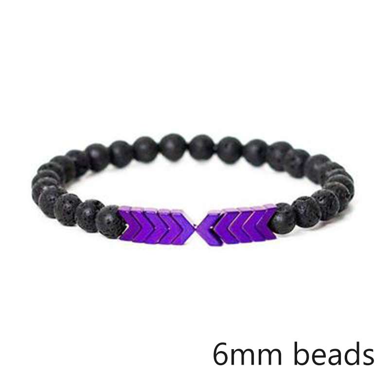 Pulsera de piedra de Lava para hombre