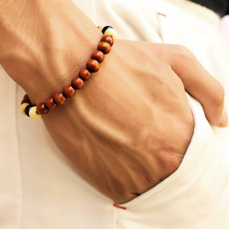 Pulsera de piedra de Lava para hombre