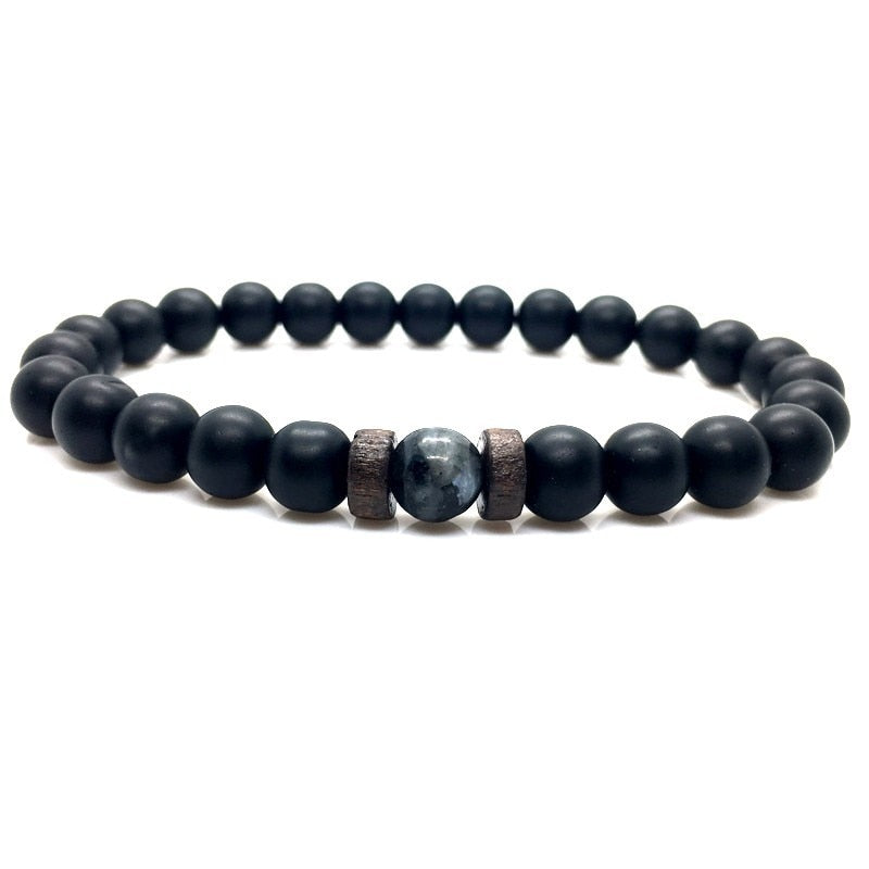 Pulsera de piedra de Lava para hombre