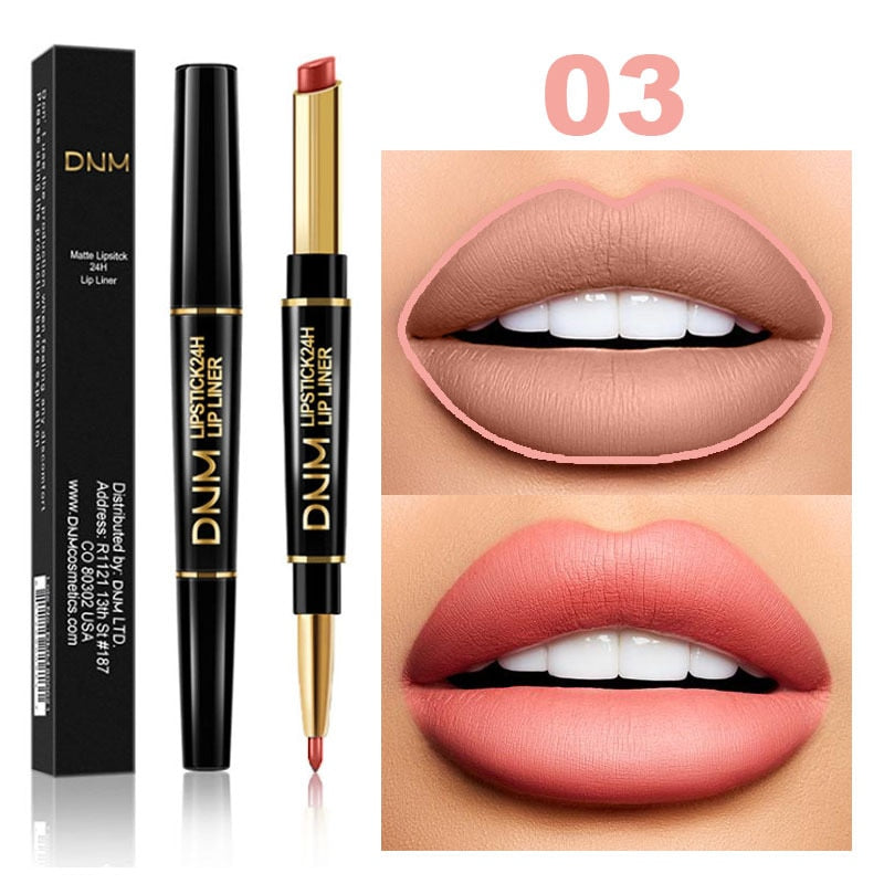 2 In 1 Lápiz labial de doble punta Mate