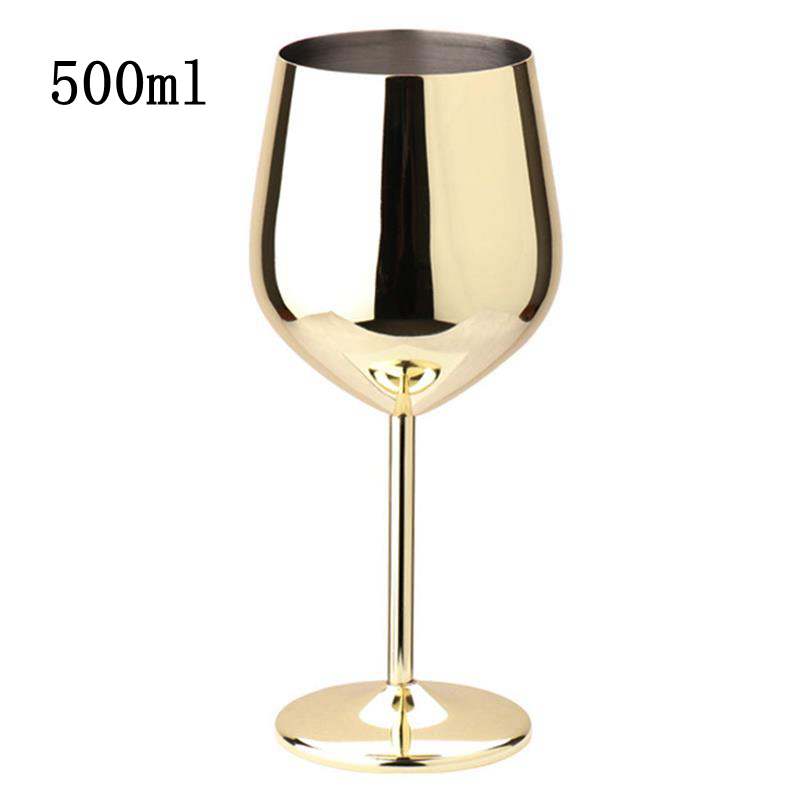 2 PCS 500ml Copa de champƔn de copa de acero inoxidable
