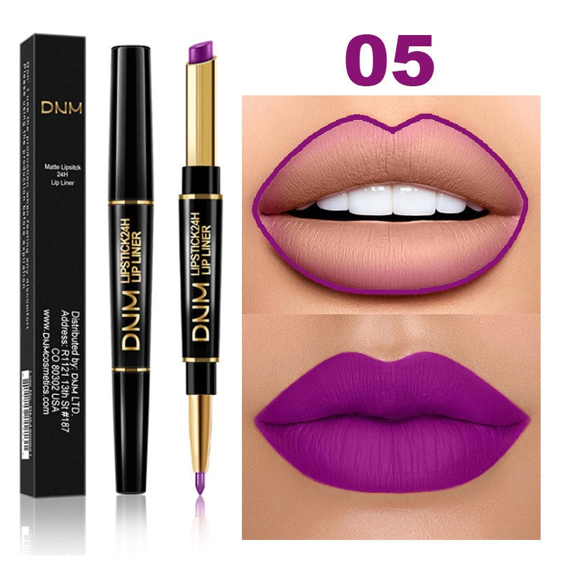 2 In 1 Lápiz labial de doble punta Mate