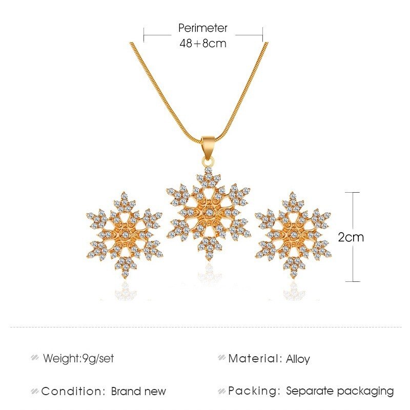 Copo de nieve Pendientes de Navidad