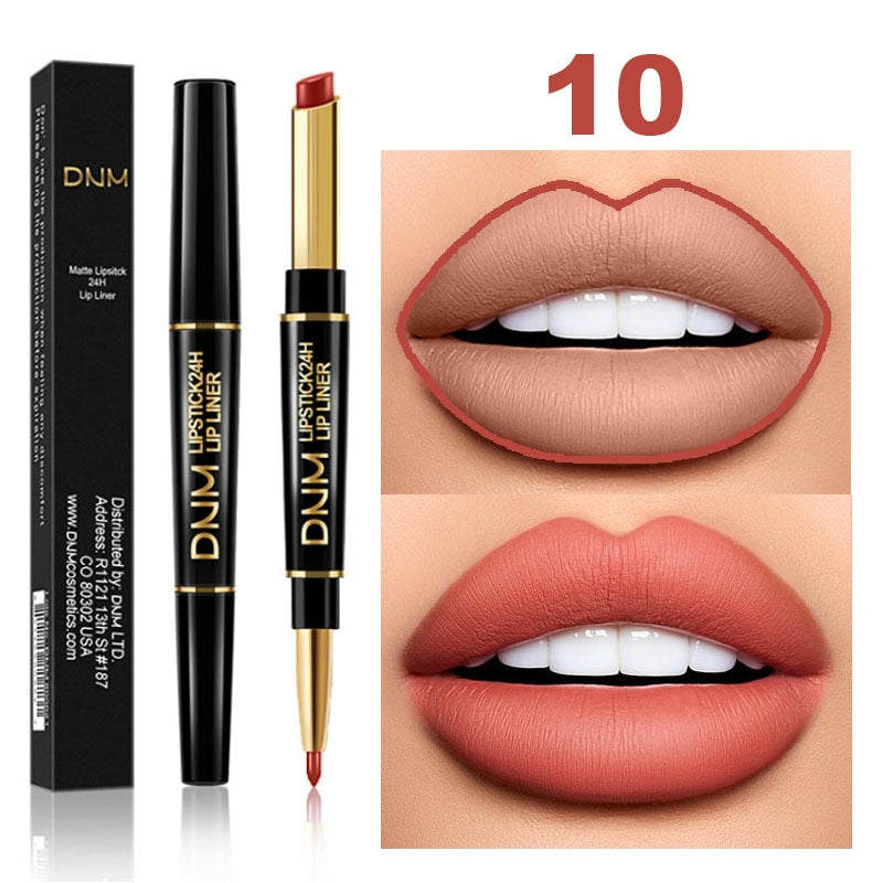 2 In 1 Lápiz labial de doble punta Mate