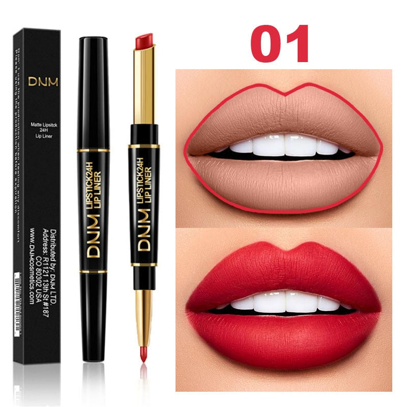 2 In 1 Lápiz labial de doble punta Mate