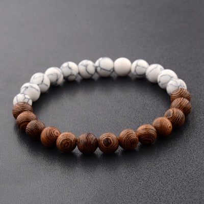 Pulsera de piedra de Lava para hombre