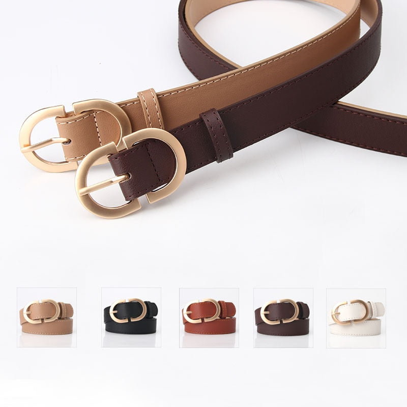 Cinturones para Mujer Moda Jeans Clásico Retro