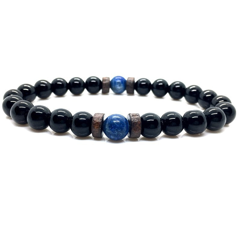 Pulsera de piedra de Lava para hombre