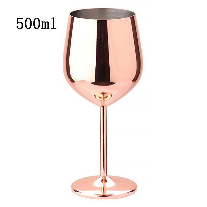 2 PCS 500ml Copa de champƔn de copa de acero inoxidable