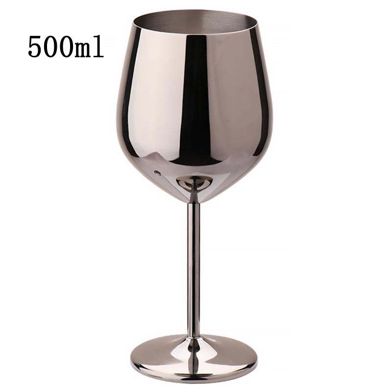 2 PCS 500ml Copa de champƔn de copa de acero inoxidable
