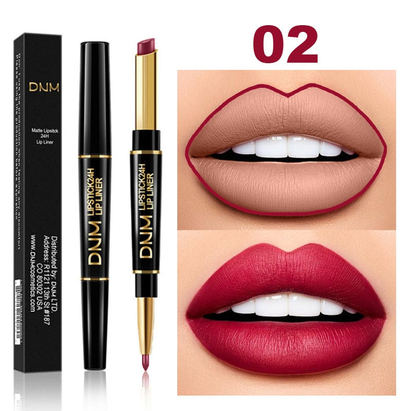 2 In 1 Lápiz labial de doble punta Mate